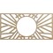 Ekena Millwork Hoover Wood Fretwork Pierced Ceiling Medallion, Hickory, 18"W x 9"H x 6 5/8"ID x 1/4"T CMWP18X09X0250HOHI - alternate 1